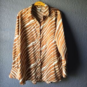 a new day tiger striped blouse